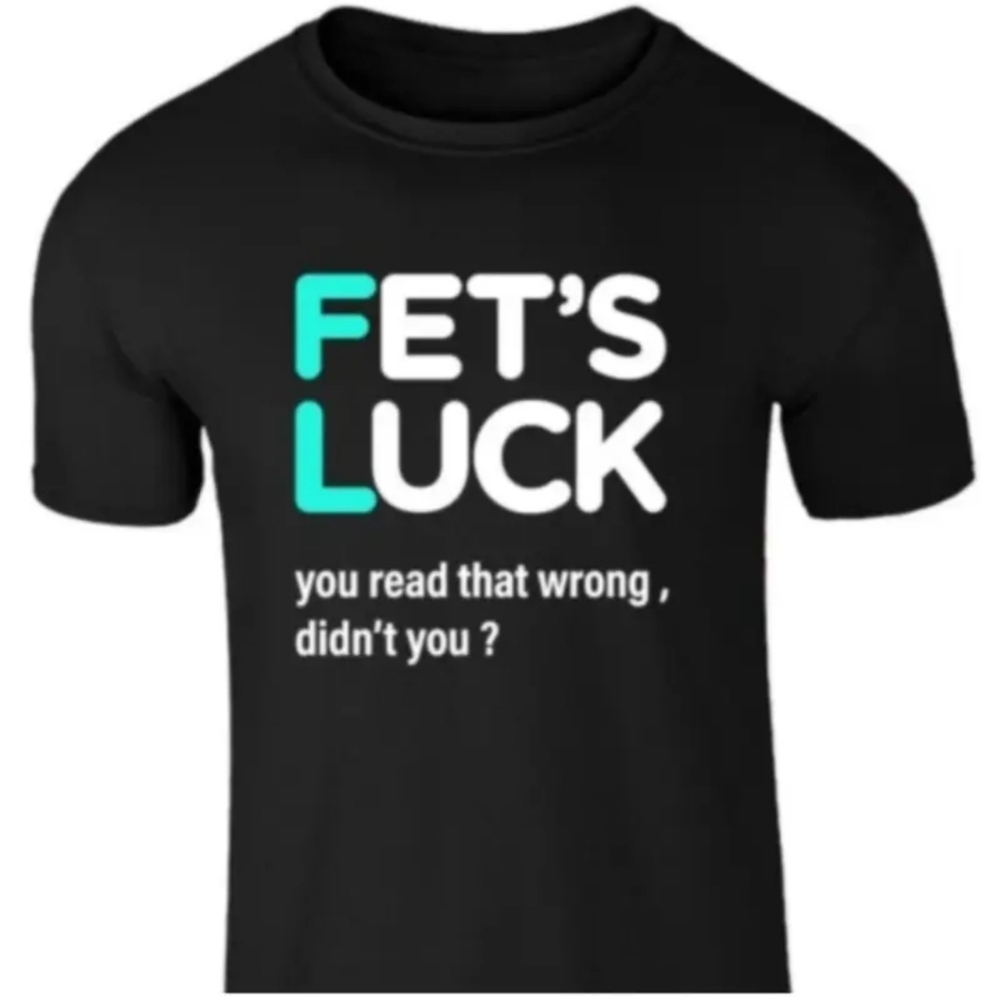 Feta Luck Men's Graphic T-shirt Size Large